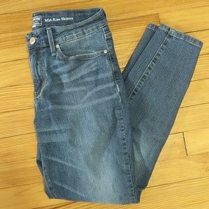 Levi strauss skinny mid rise jeans